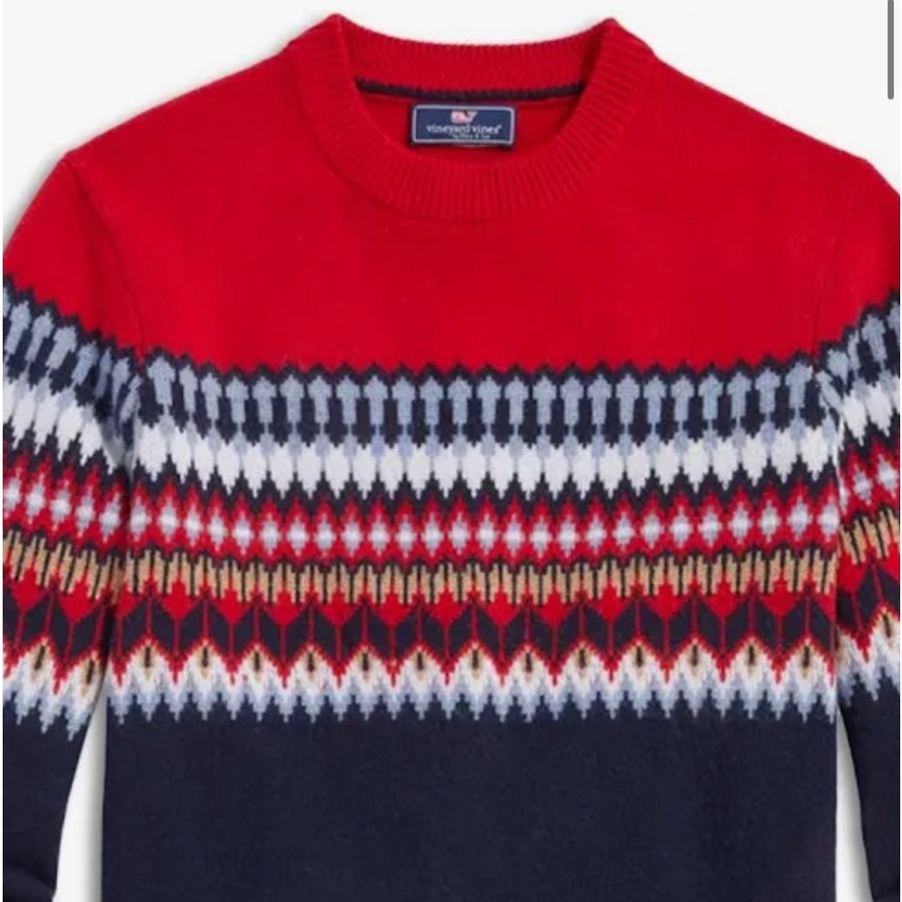 Vineyard Vines Men's Fair Isle Crewneck Sweater